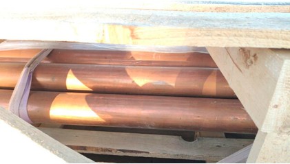 Круг медный горячедеформированный 9 мм М1 фото круг медный горячедеформированный 9 мм М1 купить в Кургане