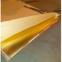 Лист латунный ДПРНТ 10x1000x2000 мм Л63 ГОСТ 931-90