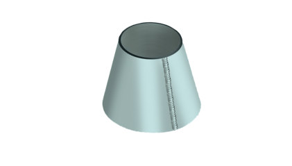 обечайку оцинкованную коническую 2820x1920x20 мм 20К купить в Кургане