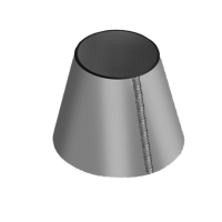 Обечайка стальная коническая 2820x1920x20 мм 16ГС ГОСТ 14249-89