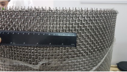 сетку нержавеющую рифленую (канилированную) 6x6 2,2 мм 12Х18Н10Т купить в Кургане