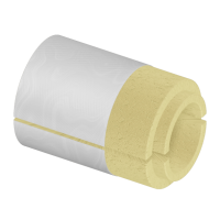 Скорлупа ППУ фольгированная 720x70 мм для труб ГОСТ 30732-2020