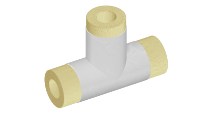 тройник теплоизоляционный минераловатный 159x57 мм купить в Кургане