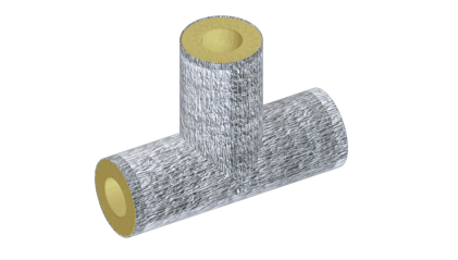 тройник теплоизоляционный минераловатный 159x57 мм купить в Кургане