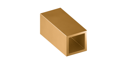 трубу латунную профильную квадратную ДКВНТ 60x60x3 мм Л68 купить в Кургане