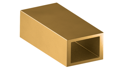 трубу латунную профильную прямоугольную ДПРНТ 160x80x2,5 мм Л63 купить в Кургане