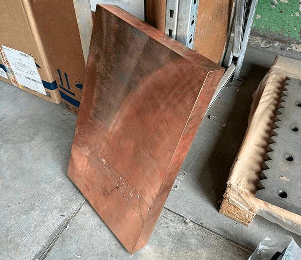 Плита медная 50x500 мм М1 ГОСТ 1173-2006 фото